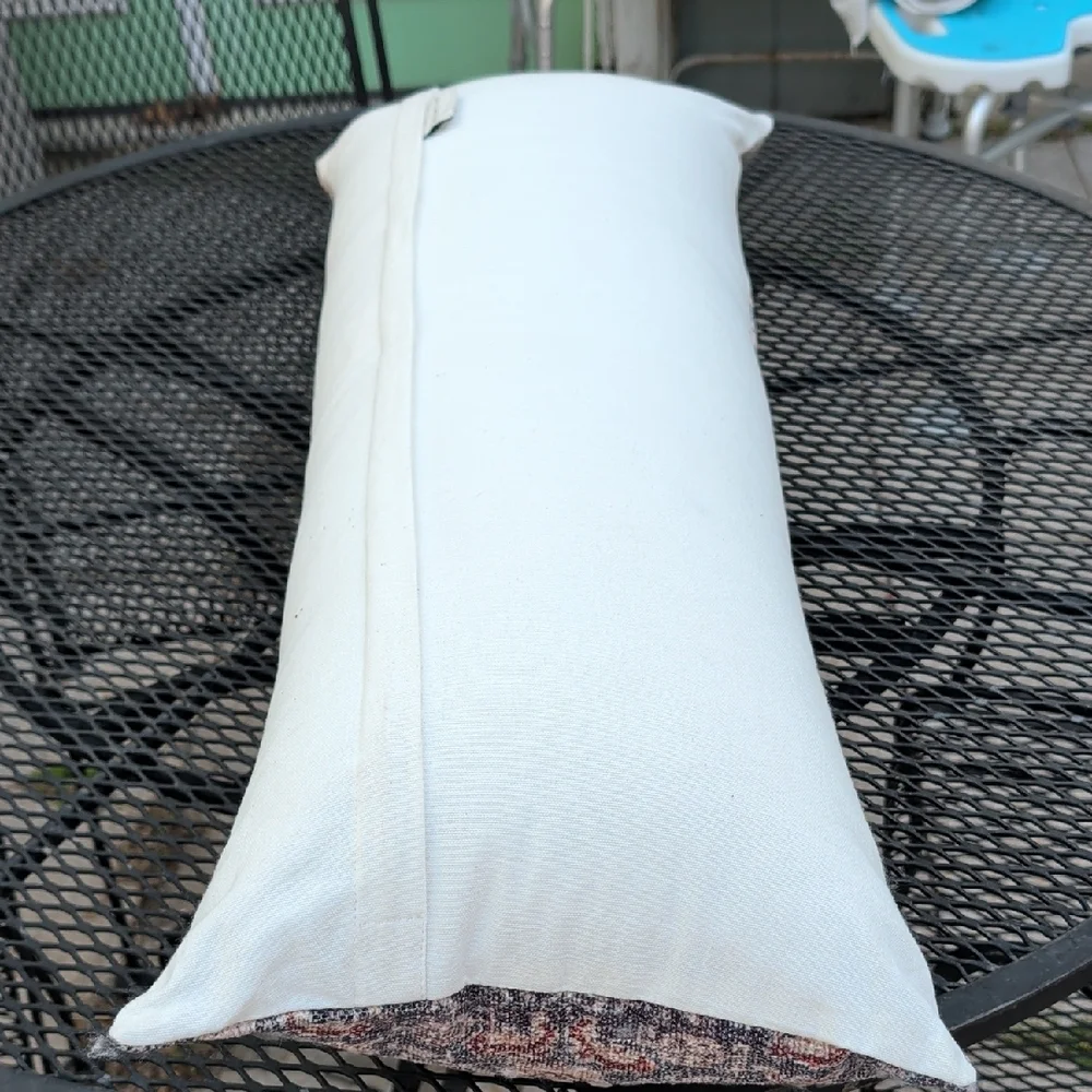 Amber Lewis X LOLOI Elegant Multicolor Decorative Pillow 13 x 35